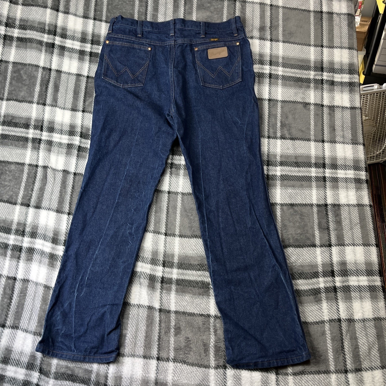 Wrangler Jeans Mens 38x31 Blue 936den Cowboy Cut Western Slim Fit Denim